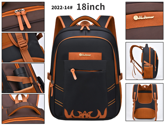 Estudiante de nylon School de la prenda impermeable de la mochila de la indumentaria de oficina informal mochila del ordenador portátil de 18 pulgadas