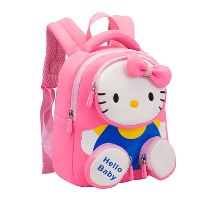 Los niños animales de los niños del OEM 3D Cat Children Backpacks Kindergarten Schoolbag hacen excursionismo