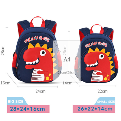 Mochila linda impermeable 400g de la mochila del fútbol de la historieta 3D para los muchachos