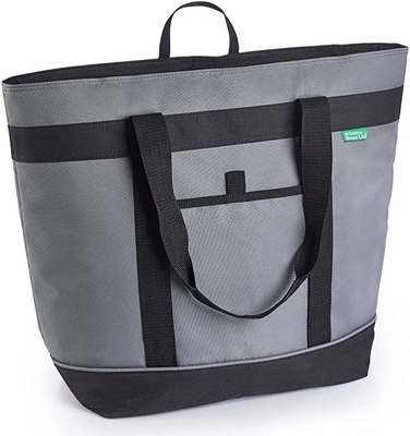 La suavidad la termal de Gray Insulated Cooler Bag HD echó a un lado refrigerador aislado