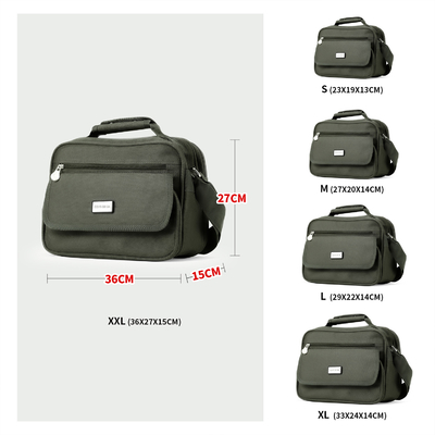 Cruz masculina del viaje de Bag Oxford Waterproof del bolsillo del mensajero multi del hombro - las bolsas para transportar cadáveres