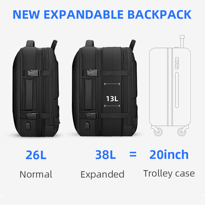 Bolso ligero del ordenador portátil de los hombres USB 17inch de la mochila del ordenador portátil de Oxford del poliéster