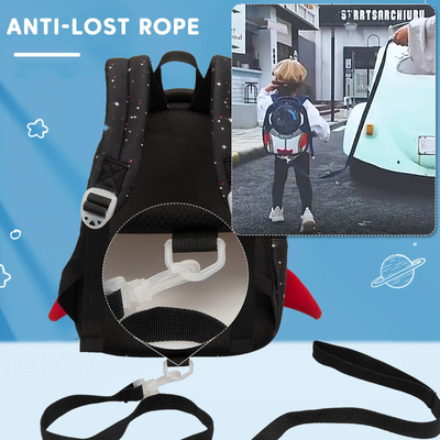 Los astronautas impermeables de las muchachas de la historieta de 3D Rocket Kids Backpack Anti Lost enseñan bolsos