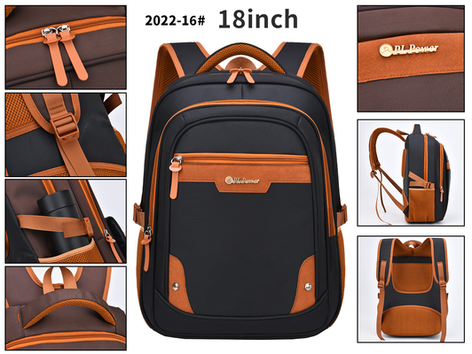 Estudiante de nylon School de la prenda impermeable de la mochila de la indumentaria de oficina informal mochila del ordenador portátil de 18 pulgadas