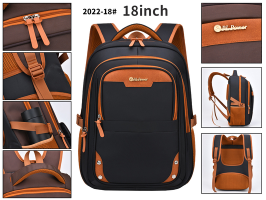 Estudiante de nylon School de la prenda impermeable de la mochila de la indumentaria de oficina informal mochila del ordenador portátil de 18 pulgadas