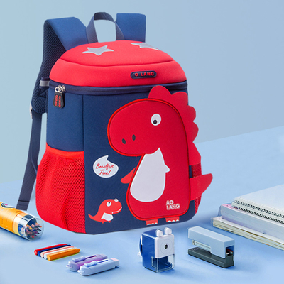 Mochila linda de la historieta de Mochila de la guardería del dinosaurio del niño 3D para las muchachas de los muchachos