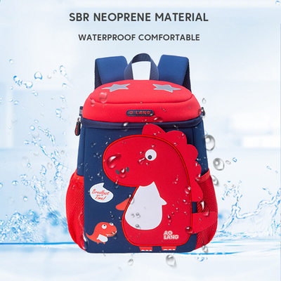Mochila linda de la historieta de Mochila de la guardería del dinosaurio del niño 3D para las muchachas de los muchachos