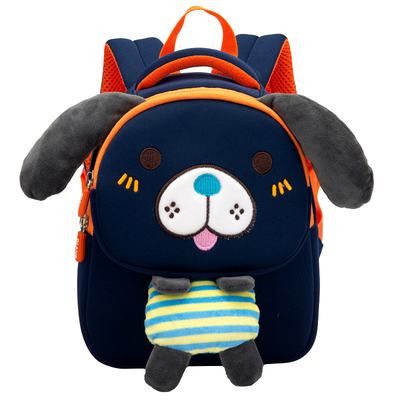 Regalo lindo de los niños del bolso del niño del perro del neopreno de la felpa de la mochila de la felpa de los niños de la historieta