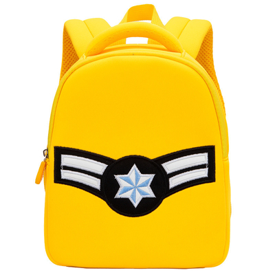 Bolso de escuela de la prenda impermeable de la guardería del neopreno de la mochila del niño de los niños de los pilotos del aeroplano de BSCI