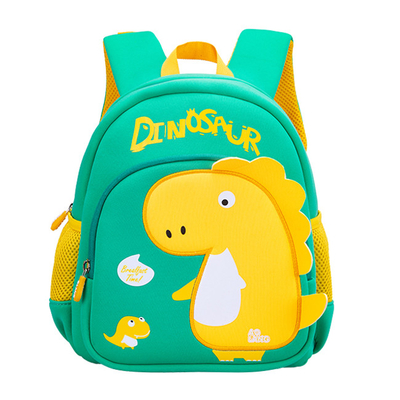 Los niños impermeables unisex hacen excursionismo a los niños Mochila del niño de los niños de la guardería del dinosaurio