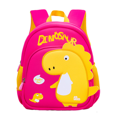 Los niños impermeables unisex hacen excursionismo a los niños Mochila del niño de los niños de la guardería del dinosaurio