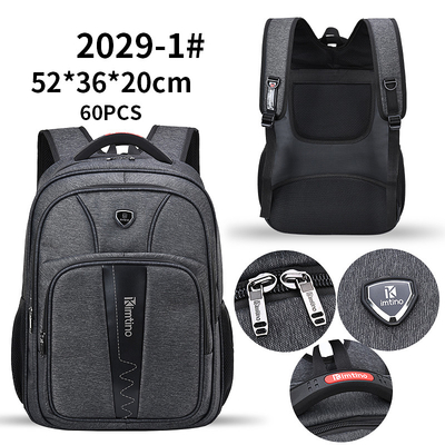 Prenda impermeable de nylon de la mochila del viaje del poliéster masculino hombres de bolso del ordenador portátil de 20 pulgadas