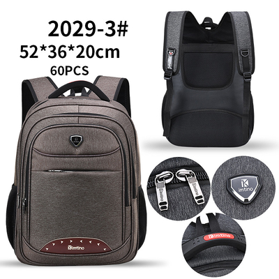 Prenda impermeable de nylon de la mochila del viaje del poliéster masculino hombres de bolso del ordenador portátil de 20 pulgadas