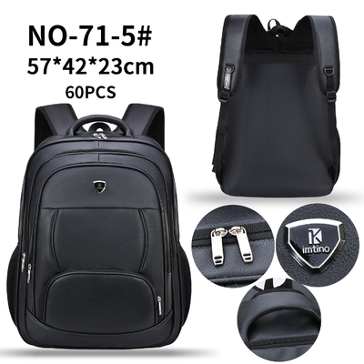 El ordenador portátil de los hombres de la mochila de la PU cubre el bolso con cuero la mochila 1000g de 23 pulgadas