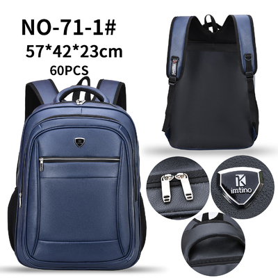 El ordenador portátil de los hombres de la mochila de la PU cubre el bolso con cuero la mochila 1000g de 23 pulgadas