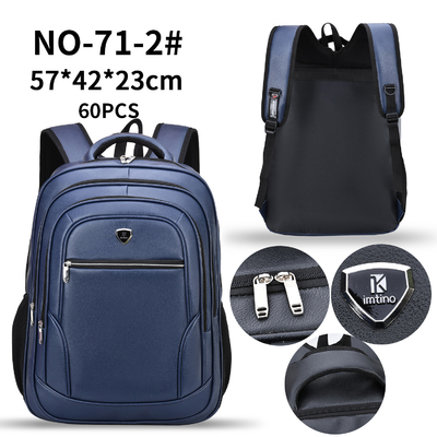 El ordenador portátil de los hombres de la mochila de la PU cubre el bolso con cuero la mochila 1000g de 23 pulgadas