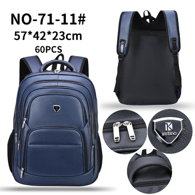Bolso del ordenador portátil del negocio de los hombres multifuncionales masculinos de la mochila retra de cuero de la indumentaria de oficina informal de la PU