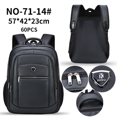 Bolso del ordenador portátil del negocio de los hombres multifuncionales masculinos de la mochila retra de cuero de la indumentaria de oficina informal de la PU