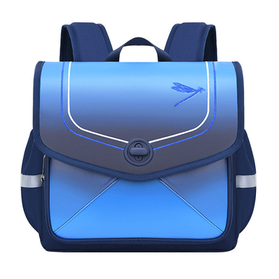 La escuela de cuero rosada azul hace excursionismo los bolsos de escuela impermeables para los niños