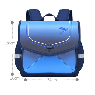 La escuela de cuero rosada azul hace excursionismo los bolsos de escuela impermeables para los niños