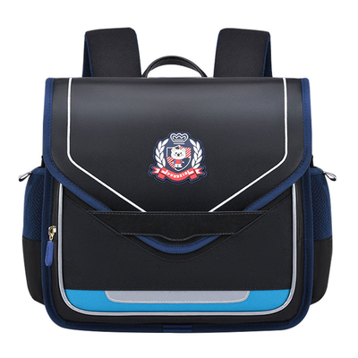 La escuela de cuero impermeable hace excursionismo los bolsos de escuela ortopédicos para los muchachos 1000g