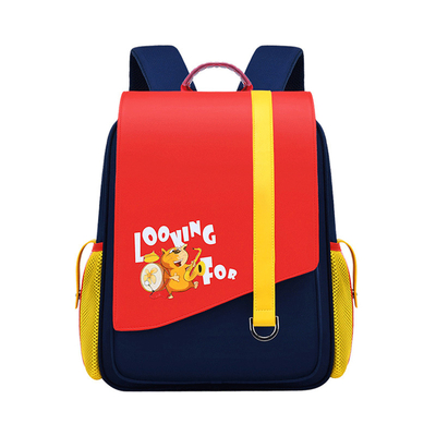 La bolsa de libros respirable de cuero de la prenda impermeable del niño de la mochila de la escuela de la capacidad grande