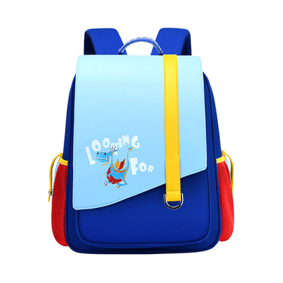 La bolsa de libros respirable de cuero de la prenda impermeable del niño de la mochila de la escuela de la capacidad grande