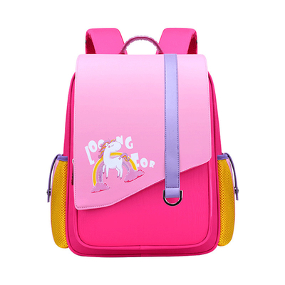 La bolsa de libros respirable de cuero de la prenda impermeable del niño de la mochila de la escuela de la capacidad grande