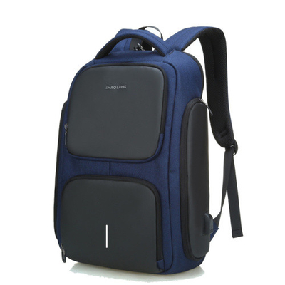 Bolsos de escuela resistentes de la carga por USB de la mochila del ordenador portátil del negocio de la capacidad grande