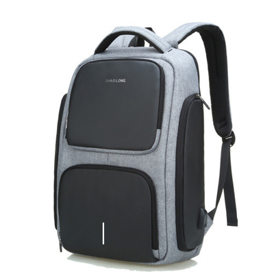 Bolsos de escuela resistentes de la carga por USB de la mochila del ordenador portátil del negocio de la capacidad grande