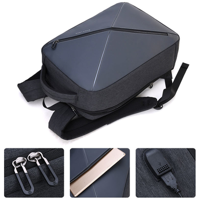 El hurto anti de la mochila del ordenador portátil del ODM USB los hombres de 15,6 pulgadas viaja mochila de la escuela del ocio