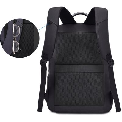 Bolso impermeable del viaje de Oxford del negocio del ordenador portátil de la carga por USB causal de la mochila