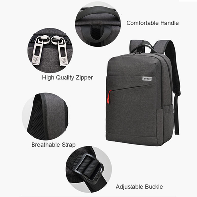 Mochila casual de la lona del vintage multifuncional de 15,6 de la pulgada del ordenador portátil de la mochila mujeres de los hombres