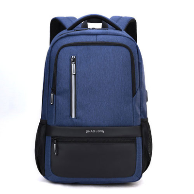 Bolsos de escuela de nylon de la carga por USB de la mochila de los hombres de la prenda impermeable externa del ordenador portátil