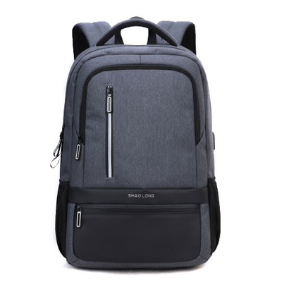 Bolsos de escuela de nylon de la carga por USB de la mochila de los hombres de la prenda impermeable externa del ordenador portátil