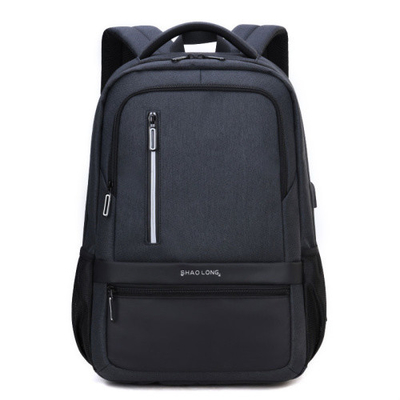 Bolsos de escuela de nylon de la carga por USB de la mochila de los hombres de la prenda impermeable externa del ordenador portátil