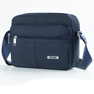 Mensajero casual Bag Solid Buckle MultiPocket del hombro de la lona