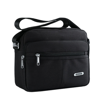 Mensajero casual Bag Solid Buckle MultiPocket del hombro de la lona