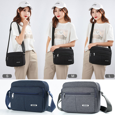 Mensajero casual Bag Solid Buckle MultiPocket del hombro de la lona