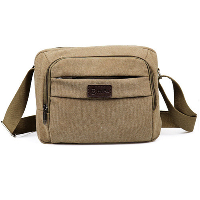 Bolso sólido de Bag Casual Portable del mensajero de la lona del vintage de la hebilla
