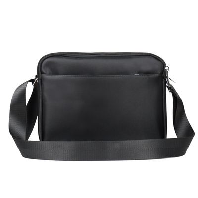 Cruz negra de Bag Multi Pocket del mensajero del hombro - nilón casual de la bolsa para transportar cadáveres