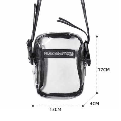 Las caras de los lugares forman a PVC del claro del ODM de Fanny Pack el bolso lateral