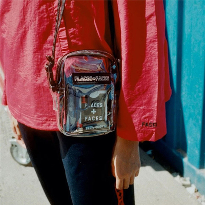 Las caras de los lugares forman a PVC del claro del ODM de Fanny Pack el bolso lateral