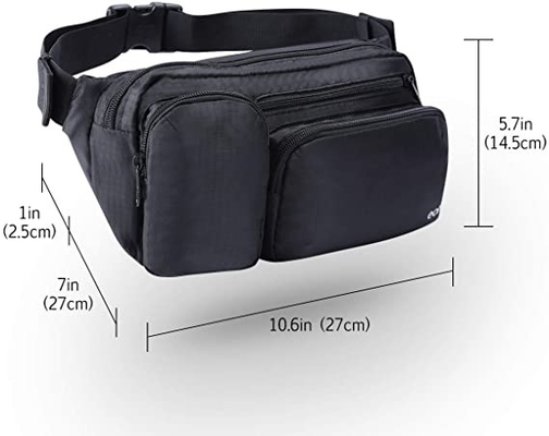 El caminar de Fanny Pack Multiple Pockets For de la moda de la capacidad grande