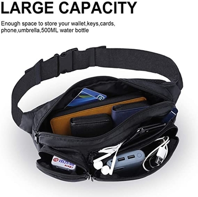 El caminar de Fanny Pack Multiple Pockets For de la moda de la capacidad grande