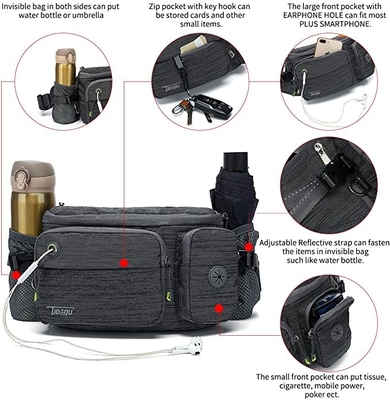 Bolso de la cintura de Bum Dog Walking Bag Running para caminar el ciclo