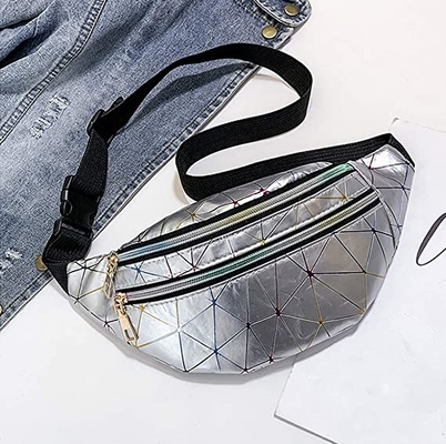 La PU cubre los bolsillos con cremallera del paquete con cuero 3 de Bum Waist Bag Festival Fanny impermeables