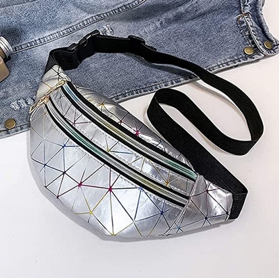 La PU cubre los bolsillos con cremallera del paquete con cuero 3 de Bum Waist Bag Festival Fanny impermeables