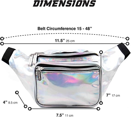 La PU delira medianamente grande de los niños de los hombres de las mujeres de Bum Bag Waist Pack For pequeño