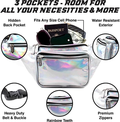 La PU delira medianamente grande de los niños de los hombres de las mujeres de Bum Bag Waist Pack For pequeño